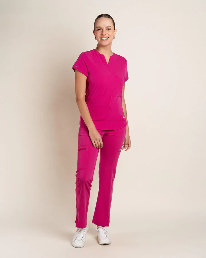 DELANTAL MUJER COMFORT FUCSIA6