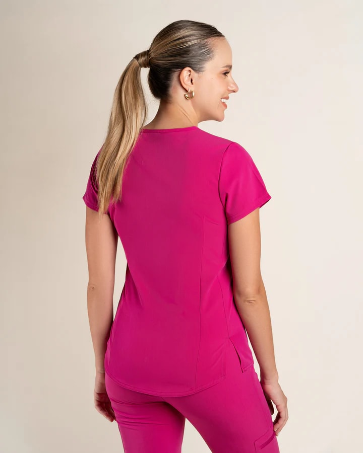 DELANTAL MUJER COMFORT FUCSIA3