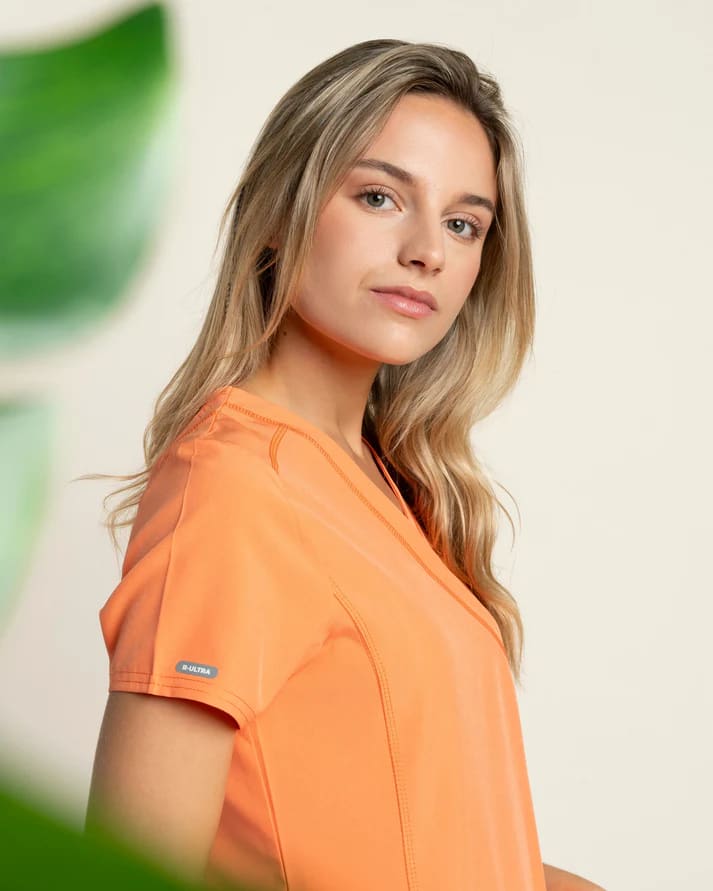 DELANTAL MUJER SPORT STRETCH PAPAYA3