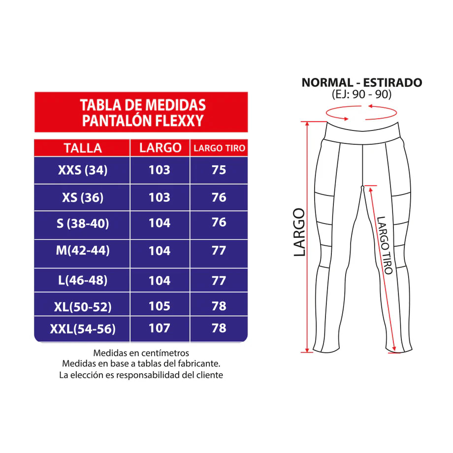 PANTALON MUJER FLEX AZUL REY2