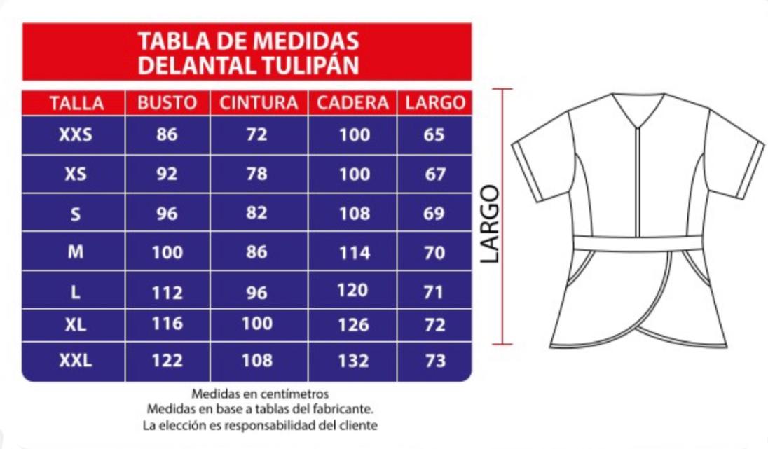 DELANTAL TULIPAN ANTIFLUIDOS AZUL MARINO2