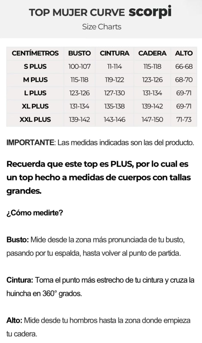 DELANTAL MUJER +CURVE REY5