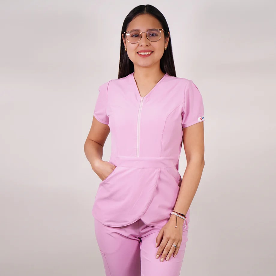 DELANTAL TULIPAN ANTIFLUIDOS ROSADO1