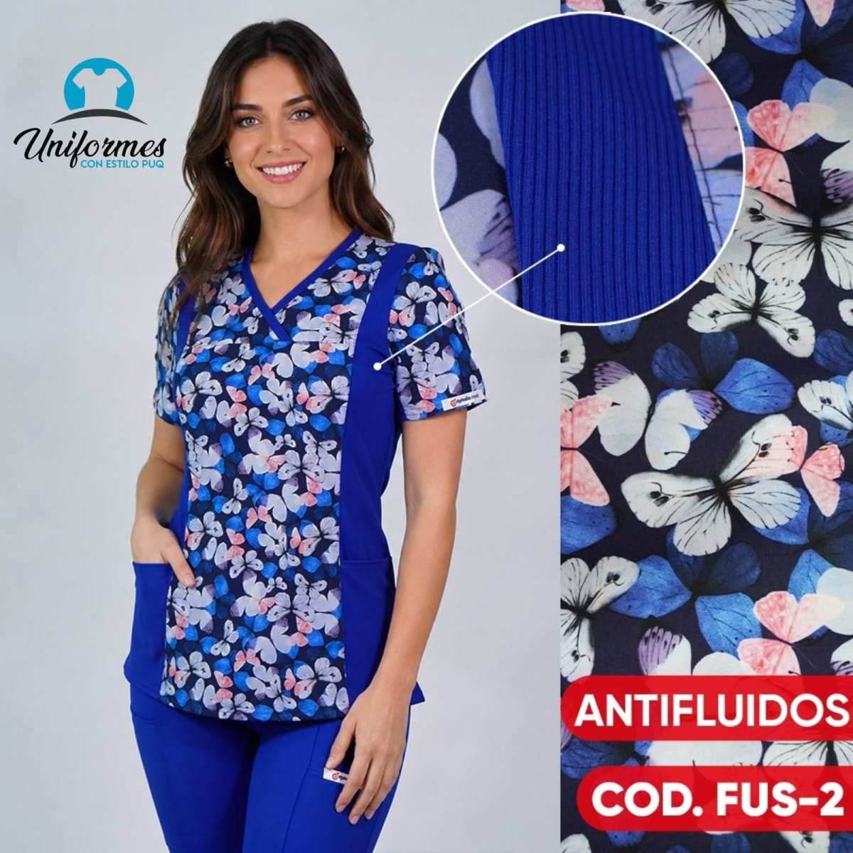 DELANTAL ANTIFLUIDOS ESTAMPADO FUS-22
