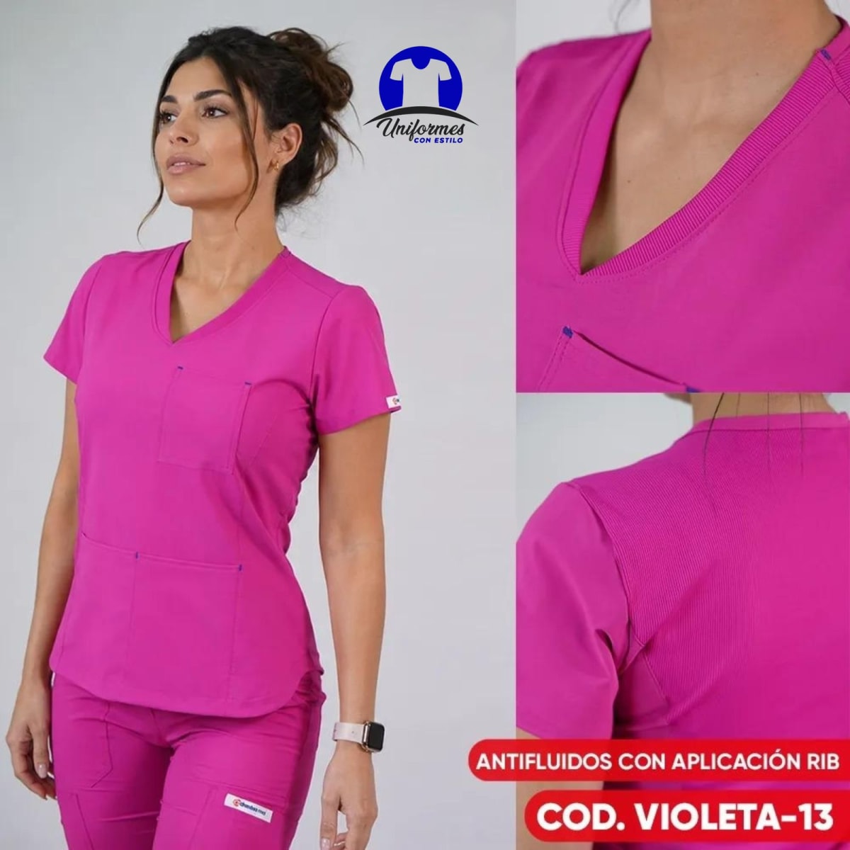 DELANTAL VIOLETA FUCSIA1