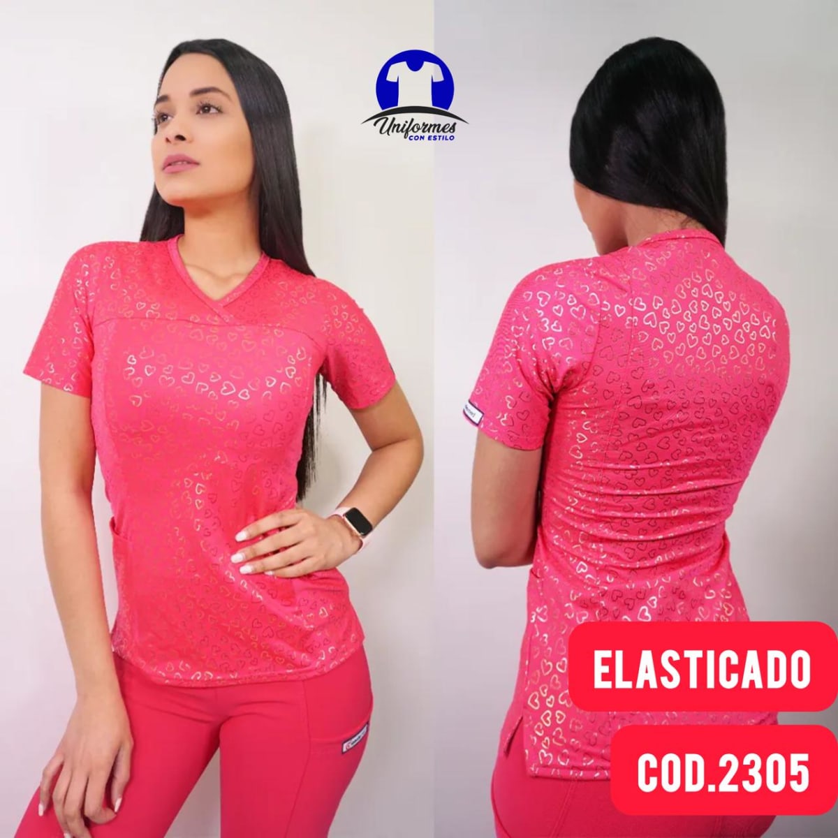 DELANTAL ANTIFLUIDOS ESTAMPADO 23051