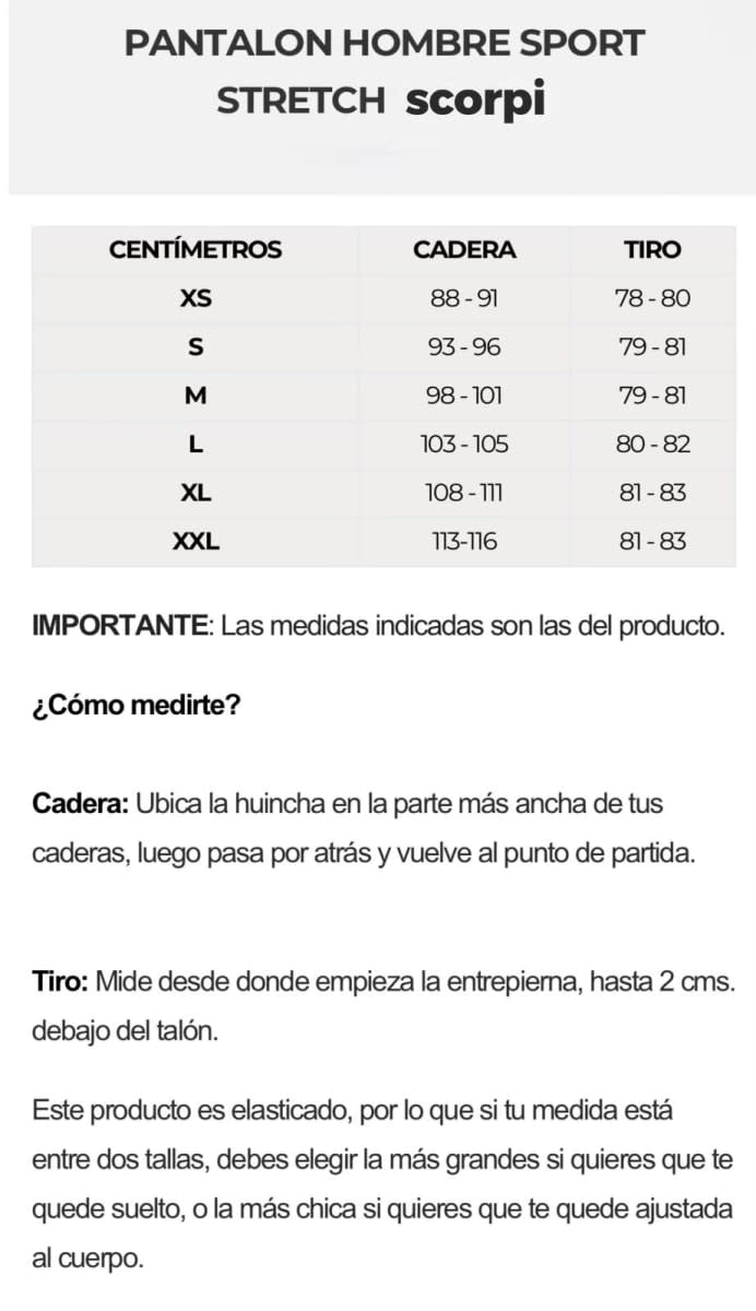 PANTALON HOMBRE SPORT STRETCH AZUL REY8