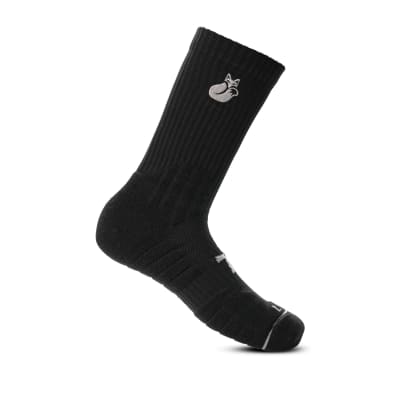 Calcetin Crew Black Grey D3 Tilki Lehinde M24W