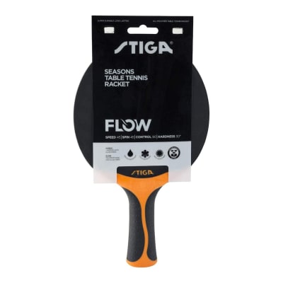 Paleta Tenis de Mesa SEASONS FLOW Negro/Naranjo