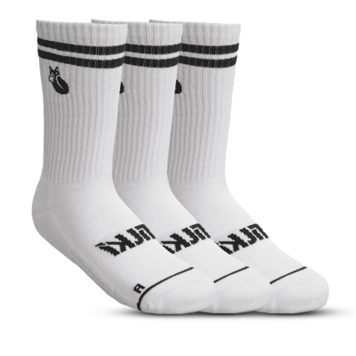 Calcetin Comfort Line Pack X3 Tilki Lehinde White Black  M24W