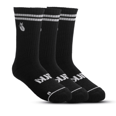 Calcetin Comfort Line Pack X3 Tilki Lehinde Black White M24W