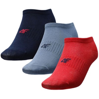 Calcetin 4F Junior M103-92S Azul, Gris, Roja X3