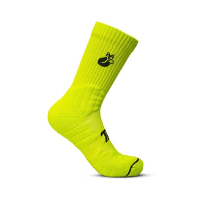 Calcetín Crew D1 Tilki Lehinde Yellow Fluor/Black M24W