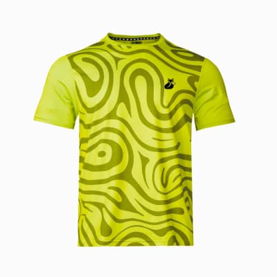 Polera M/C Polyester Full Print Pro Tilki Lehinde Yellow Fluor M25S