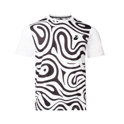 Polera M/C Polyester Full Print Pro Tilki Lehinde White M25S