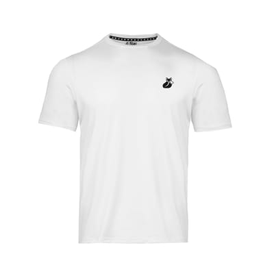 Polera M/C Khombi Polyester Tilki Temel White/Black M25S