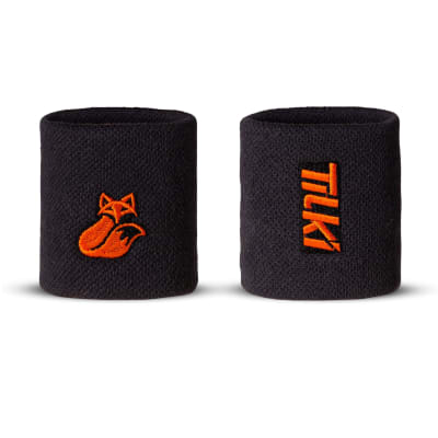 Muñequera Corta Pro Algodón Terry Interior Tilki Lehinde Dk Grey/Orange M24W ( Corta )