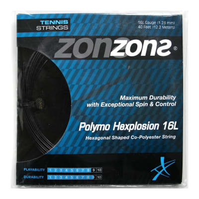 Set Cuerda Polymo Hexplosion 16L Black (1.28mm)
