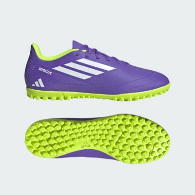 Zapato de Fútbol Adidas Deportivo lll Purple Rush / Cloud White / Lucid Lemon