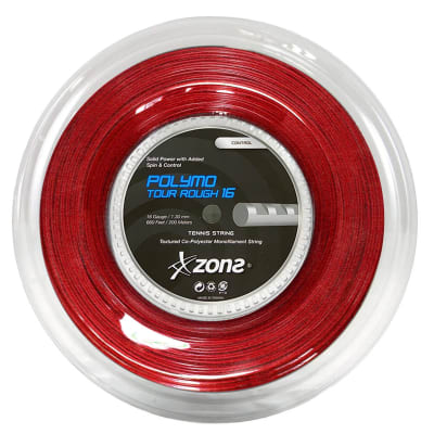 Rollo de Cuerda Zons Polymo Tour Rough 16 Red (1.30MM)