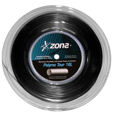Rollo de Cuerda Zons Polymo Tour Rough 16 Black (1.30MM)
