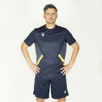 Shedir camiseta futbol hombre Azul Marino/Amarillo