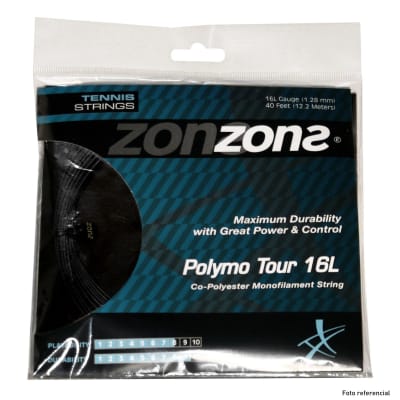 Set Cuerda Polymo Tour 16L Black (1.28mm)