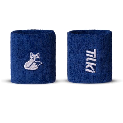 Muñequera Corta Algodón Terry Tilki Lehinde Blue/White M24W ( Corta )