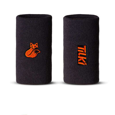 Muñequera Larga Pro Algodón Terry Interior Tilki Lehinde Dk Grey/Orange M24W ( Larga )