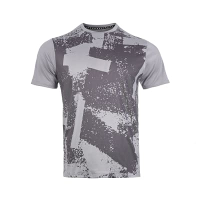 Polera Full Print Poly Tilki Temel Grey M24W