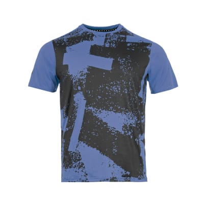 Polera Full Print Poly Tilki Temel Blue M24W