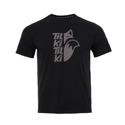 Polera Mix Big Logo Tilki Tilki Lehinde Black Grey