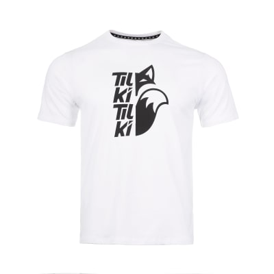 Polera Mix Big Logo Tilki Tilki Lehinde White Black
