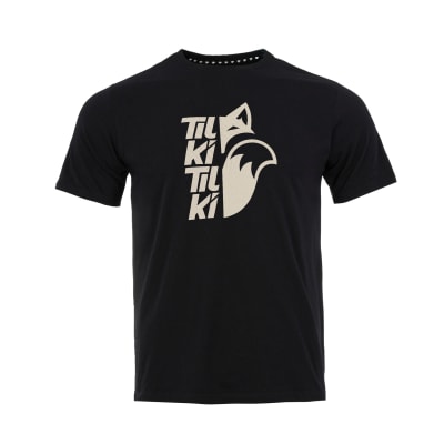 Polera Mix Big Logo Tilki Tilki Lehinde Black White