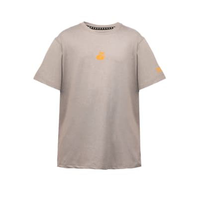Polera Poly Kids Tilki Temel Grey Orange K24W