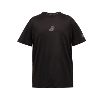 Polera Poly Kids Tilki Temel Black Grey K24W