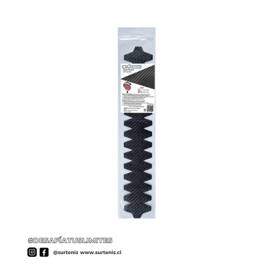 Protector Pala Padel No+Crash Fibra Carbono Negro