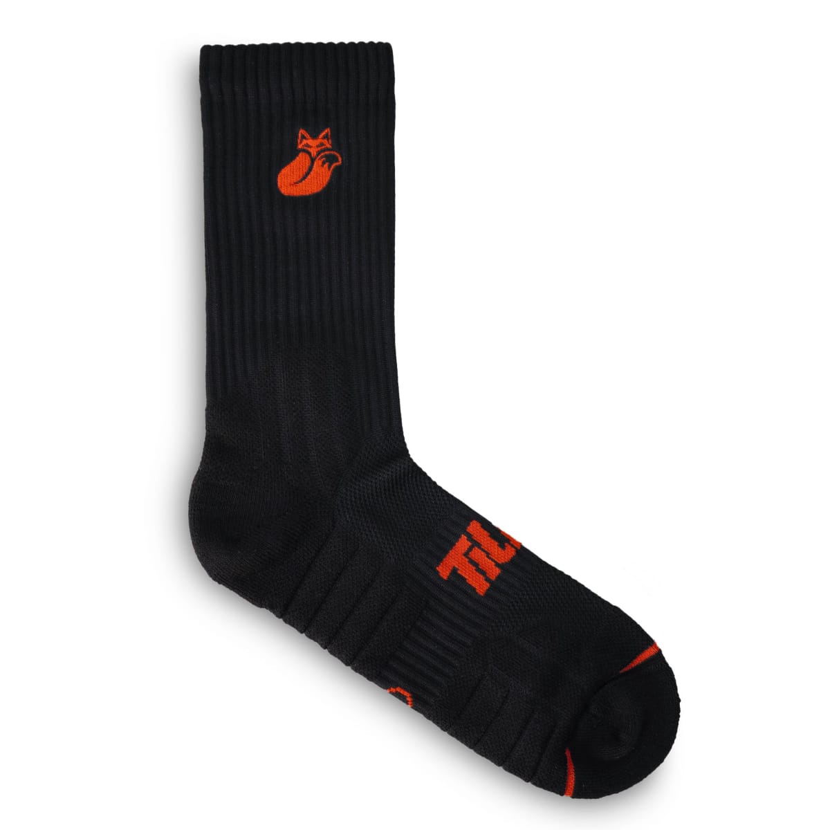 Calcetin Crew Black Orange D3 Tilki Lehinde M24W1