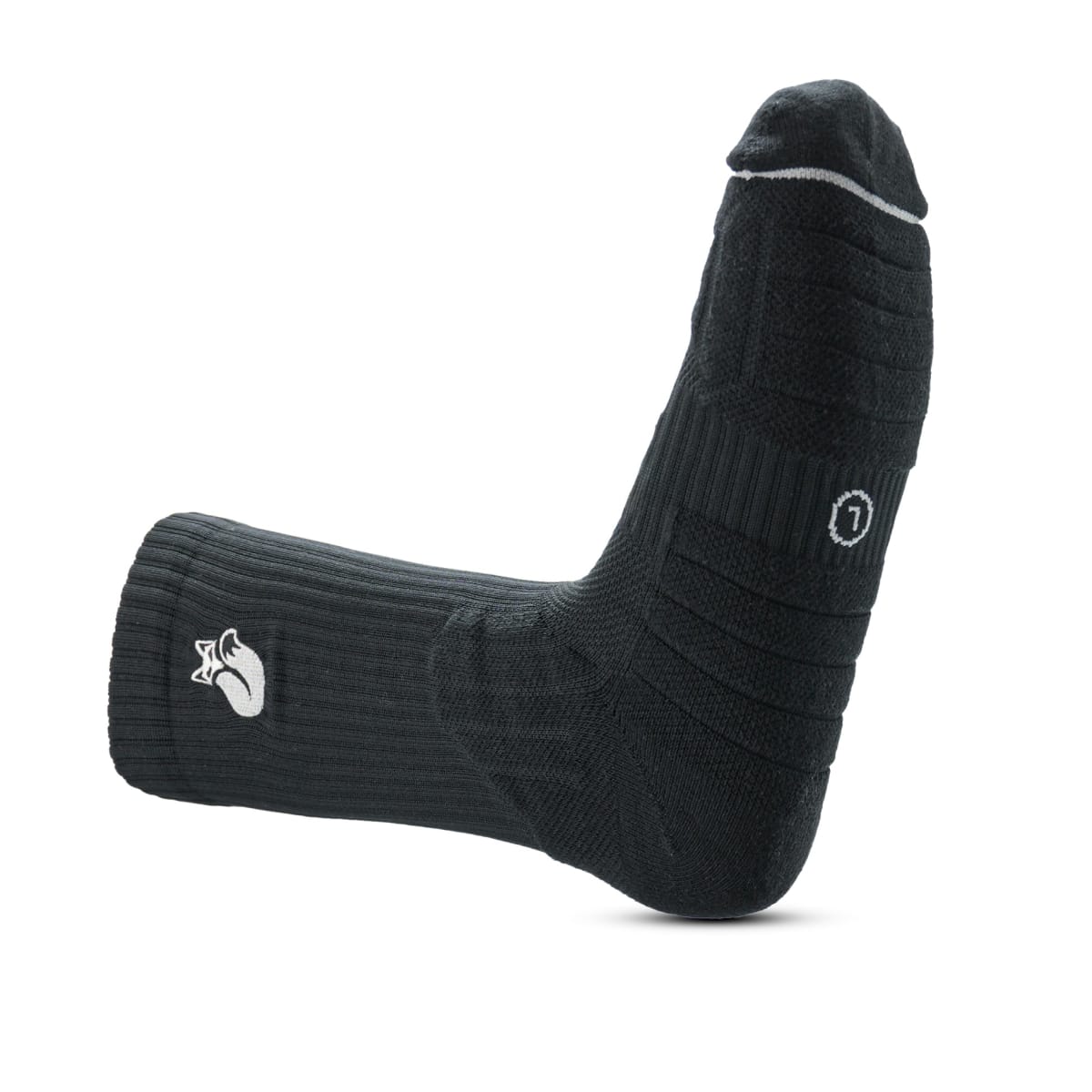 Calcetin Crew Black Grey D3 Tilki Lehinde M24W4