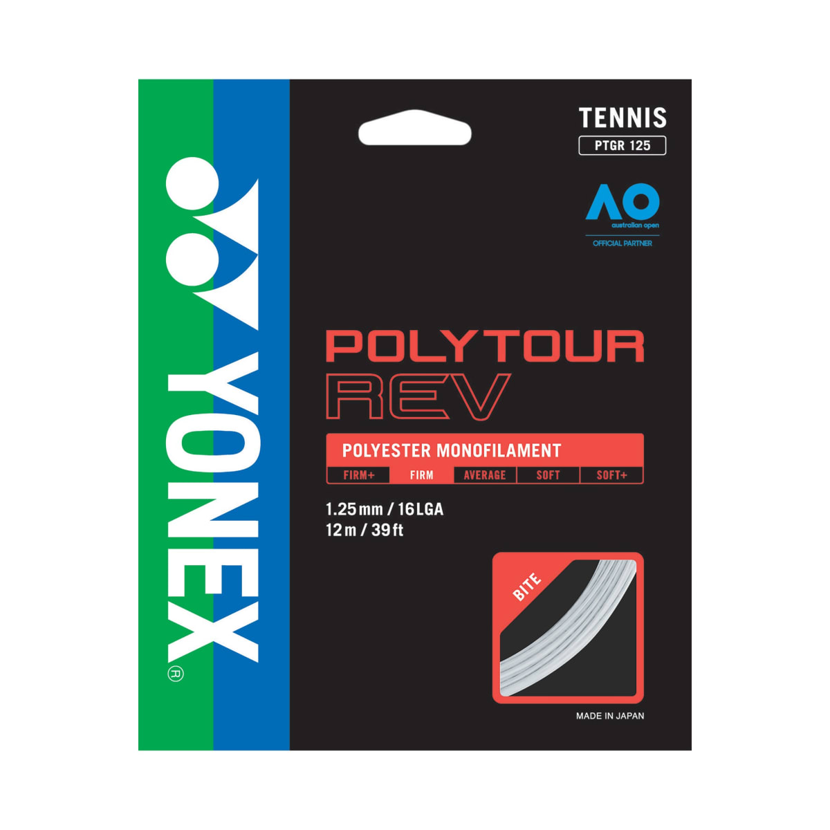 Set Cuerda Tenis POLY TOUR REV 1.25 / 16L Blanco1