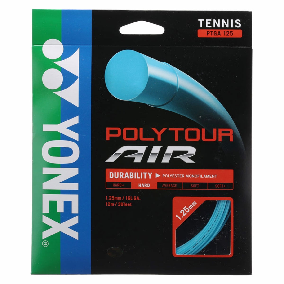 Set Cuerda Tenis POLY TOUR AIR 1.25 / 16L Celeste1