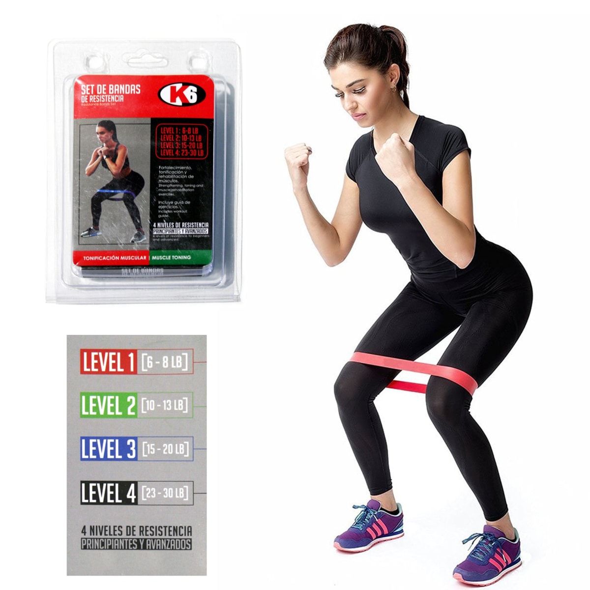 Set Banda de Resistencia X4 K62
