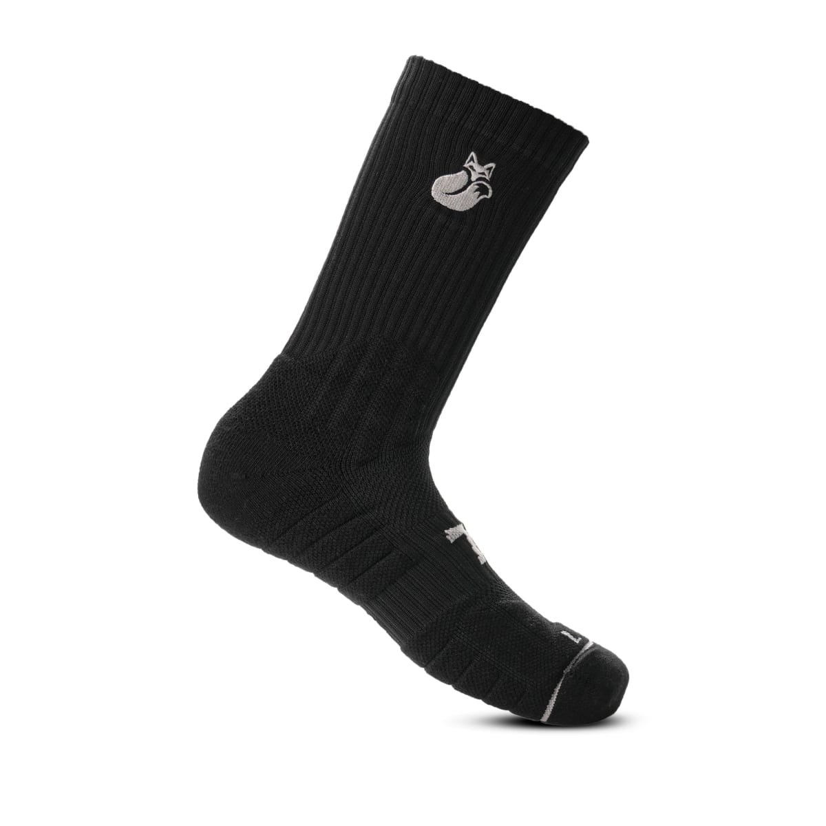 Calcetin Crew Black Grey D3 Tilki Lehinde M24W2