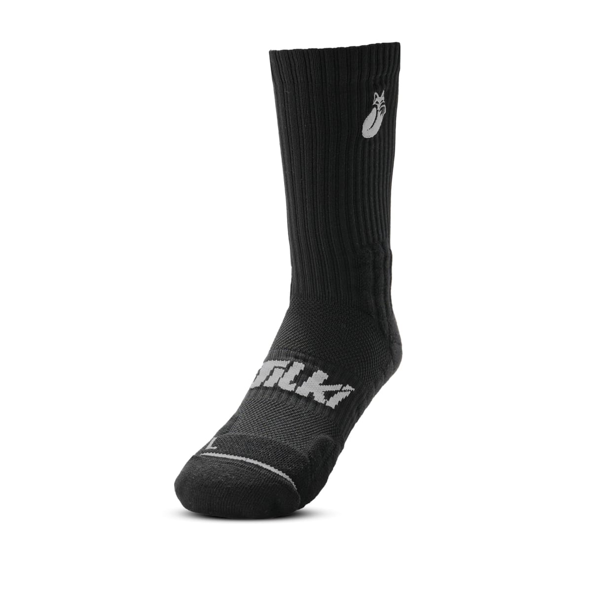 Calcetin Crew Black Grey D3 Tilki Lehinde M24W3