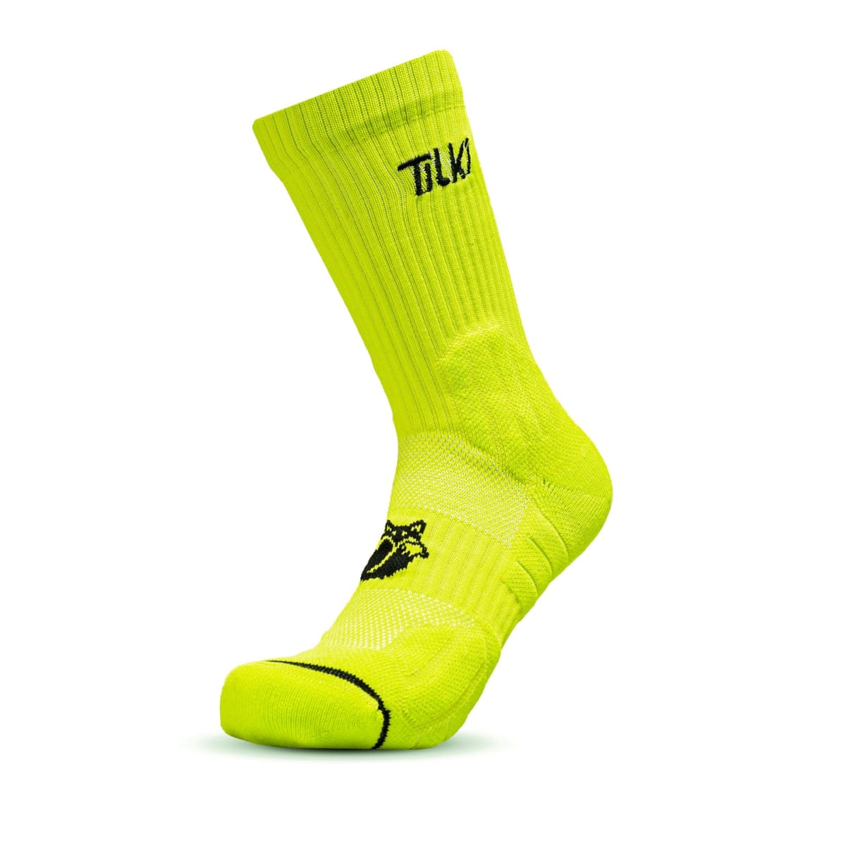 Calcetín Crew D2 Tilki Lehinde Yellow Fluor/Black M24W1