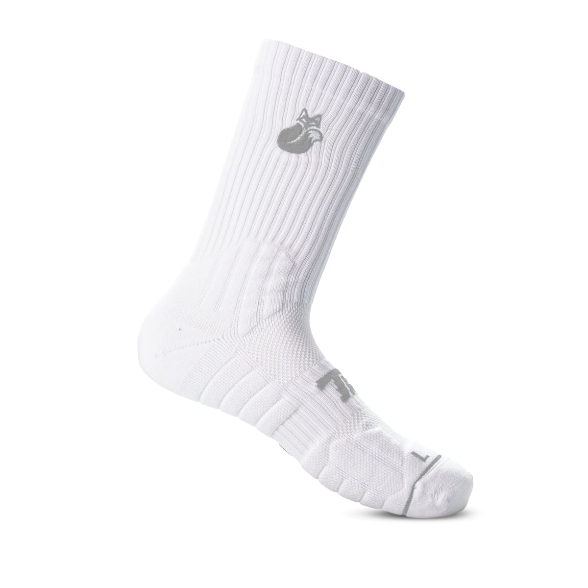 Calcetin Crew White D3 Tilki Lehinde White/Grey M24W1