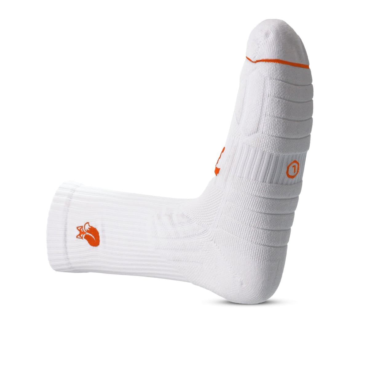 Calcetin Crew White D3 Tilki Lehinde White/Orange M24W3