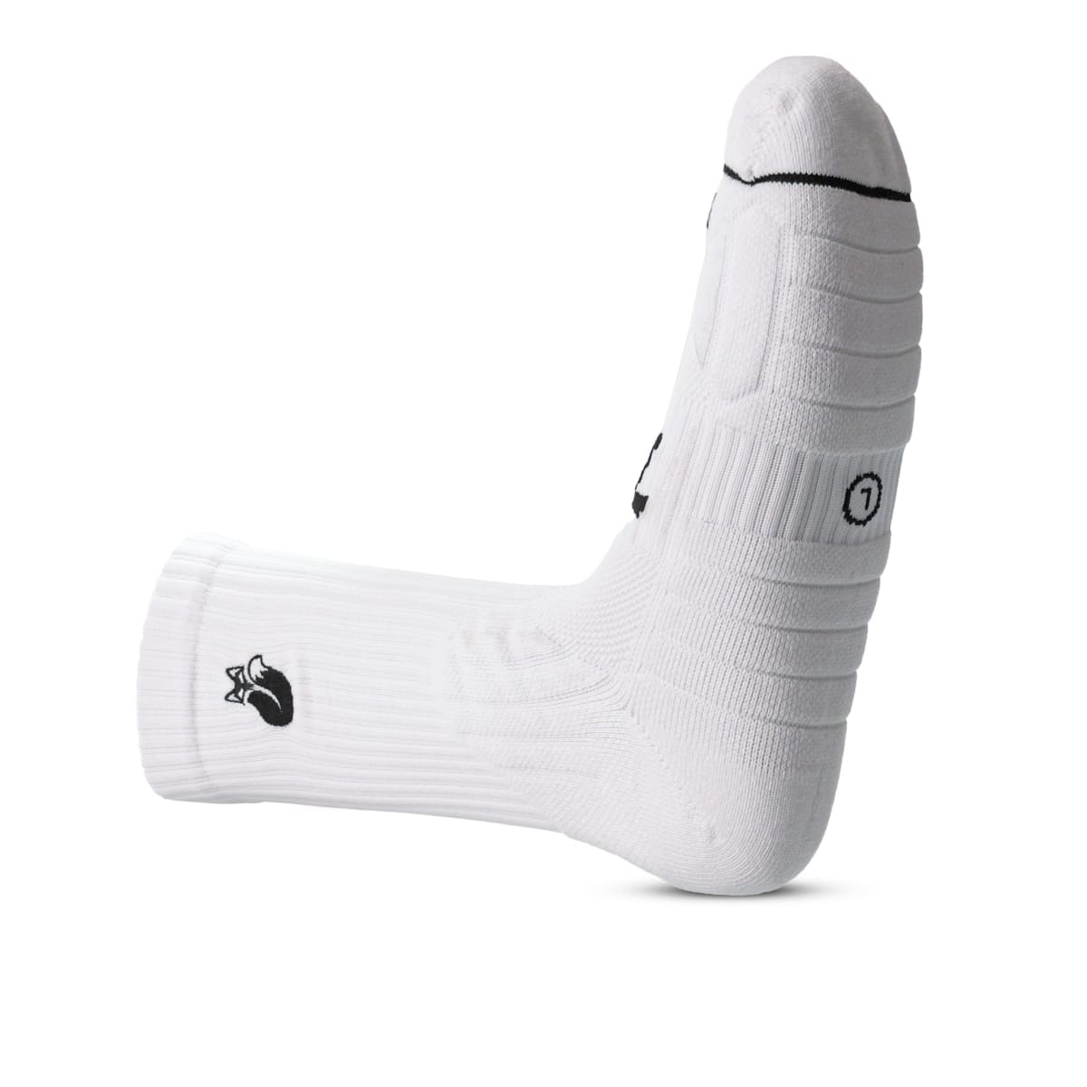 Calcetin Crew White Black D3 Tilki Lehinde M24W3