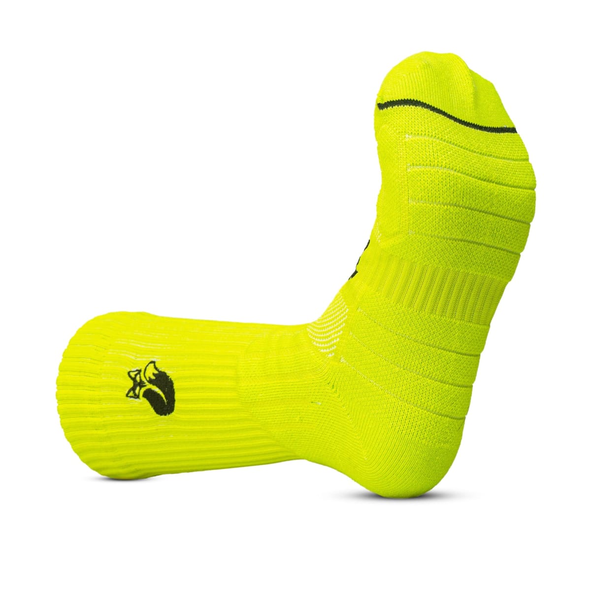 Calcetín Crew D1 Tilki Lehinde Yellow Fluor/Black M24W2