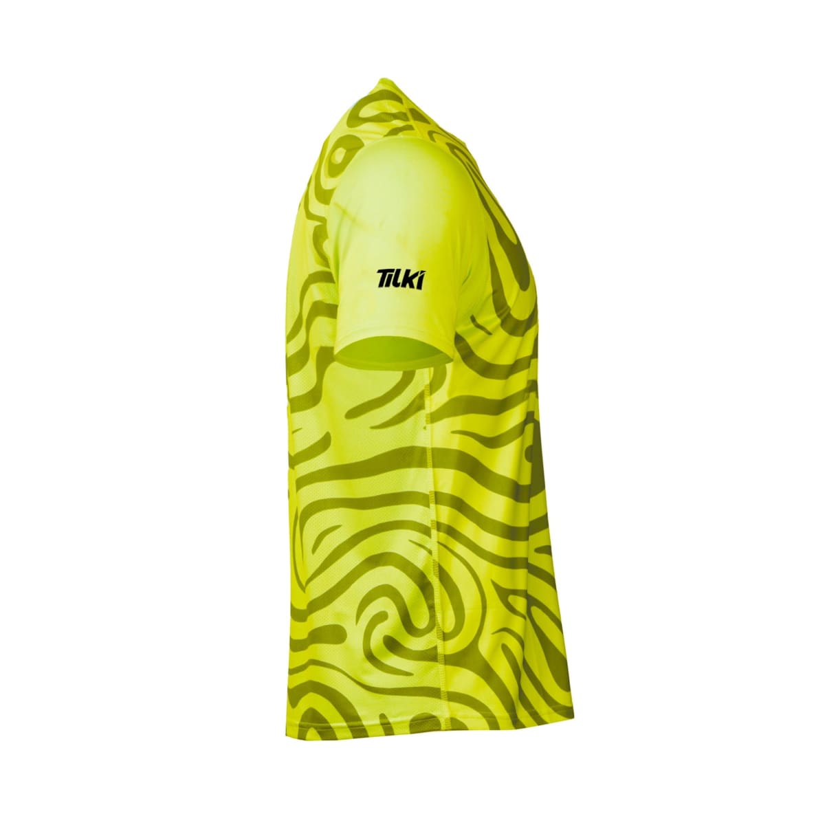 Polera M/C Polyester Full Print Pro Tilki Lehinde Yellow Fluor M25S1